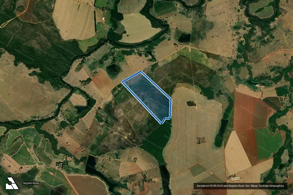 Imagem de satélite de Lote 12 - Projeto de Assentamento Lagoa Grande - Lote 12 ? PA Lagoa Grande em Heitoraí - GO