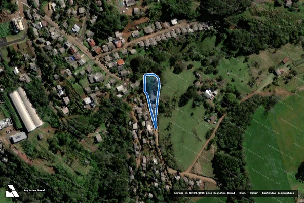 Imagem de satélite de Parte da Reserva n° 01 - Parcela 1 em Quilombo - SC