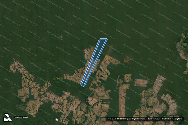 Imagem de satélite de Fazenda São Bernardo  - Parte 1 em Cotriguaçu - MT