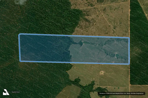 Imagem de satélite de LOTE 28 GLEBA 04, ST ORIENTE II GLEBA NOVO DESTINO - LOTE 28 GLEBA 04, ST ORIENTE II GLEBA NOVO DESTINO em Alvorada D'Oeste - RO