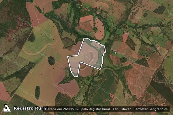 Imagem de satélite de FAZENDA SANTA CLARA - 001 em Monte Alegre de Minas - MG