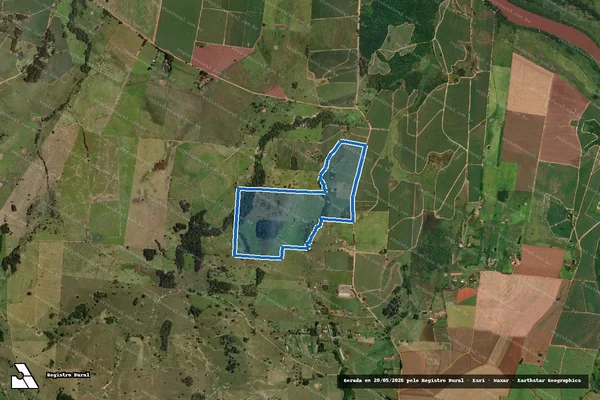Imagem de satélite de Sítio Santa Edwirges - Sítio Santa Edwirges em Laranjal Paulista - SP