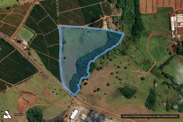 Imagem de satélite de Fazenda Santa Terezinha - Gleba 1 em São Sebastião do Paraíso - MG
