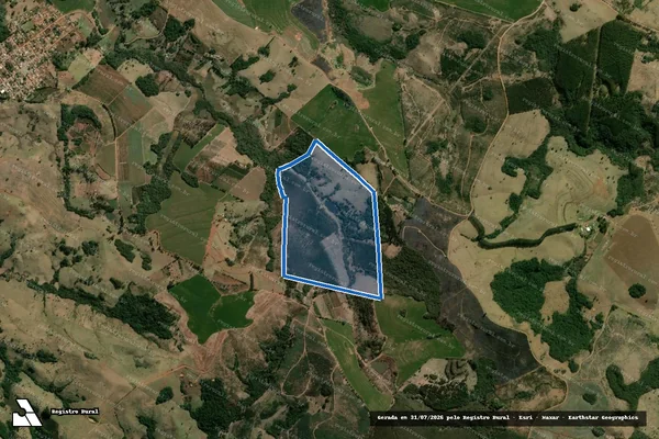 Imagem de satélite de Sítio Capão das Capas - Parte 1 em São Jerônimo da Serra - PR