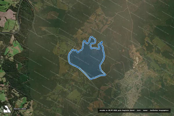 Imagem de satélite de Fazenda Alexandrina - Gleba 01 em Otacílio Costa - SC