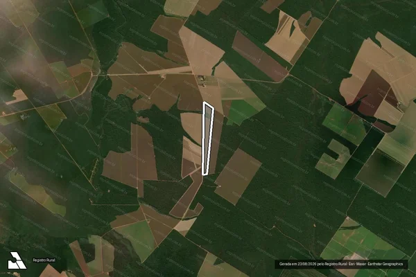 Imagem de satélite de FAZENDA SÃO VICENTE - LOTE 96 - 001 em Santa Carmem - MT