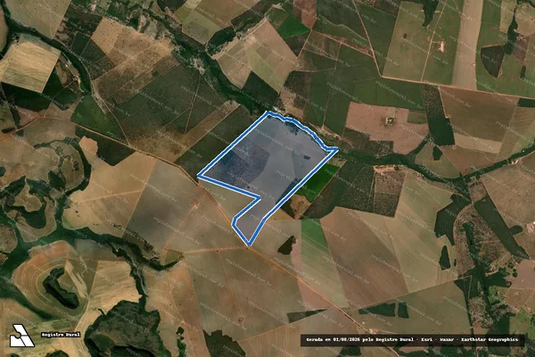 Imagem de satélite de FAZENDA MEDALHA MILAGROSA - Parte 1 em Paraúna - GO