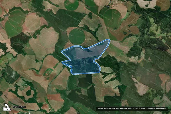 Imagem de satélite de Fazenda Corujas em Itapeva - SP