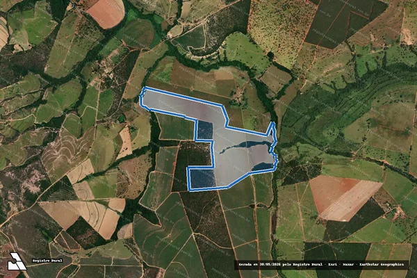 Imagem de satélite de Fazenda Cacique - PARTE 4 em Pompéu - MG