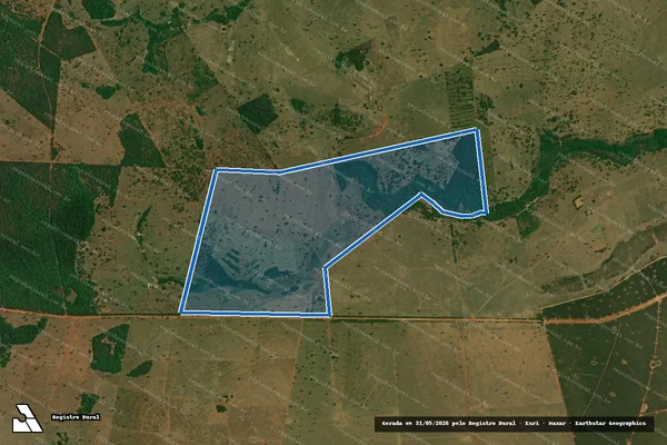 Imagem de satélite de FAZENDA AROEIRA - Fazenda Aroeira em Santa Rita do Pardo - MS