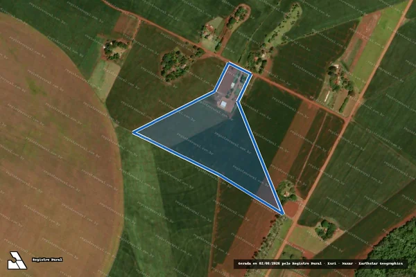 Imagem de satélite de Projeto de Assentamento Itamarati I ? MST - LOTE 291 em Ponta Porã - MS