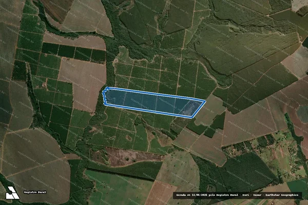 Imagem de satélite de Sítio Retiro do Faxinal - Gleba 1 em Botucatu - SP
