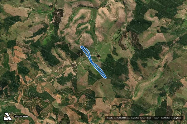Imagem de satélite de SITIO CASA GRANDE - Parcela 1 em Mantena - MG