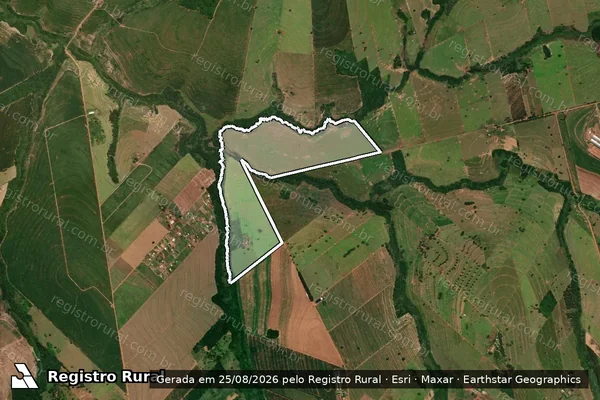 Imagem de satélite de Lote "A", oriundo da unificação do Lote n° 10-Q/27-R/27-R-1/27-R-2/A/1, da subdivisão do lote n° 10; 27/R, 27/R-1 e 27/R-2... - Lote A em Perobal - PR