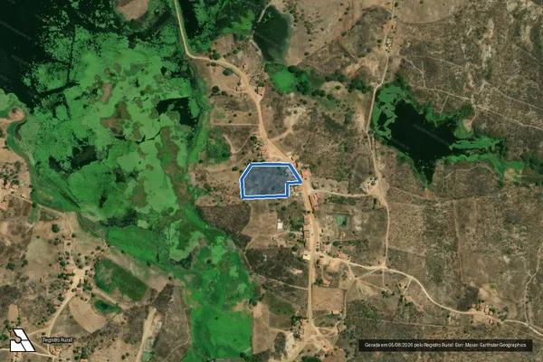 Imagem de satélite de SITIO IPUEIRAS ? LOTE 1544 - Parte 1 em Jaguaribe - CE