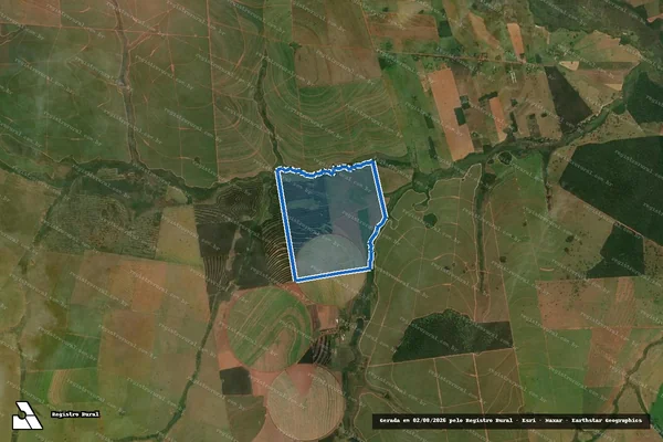 Imagem de satélite de FAZENDA ROSA MISTICA-GLEBA C - Parte 1 em Jateí - MS