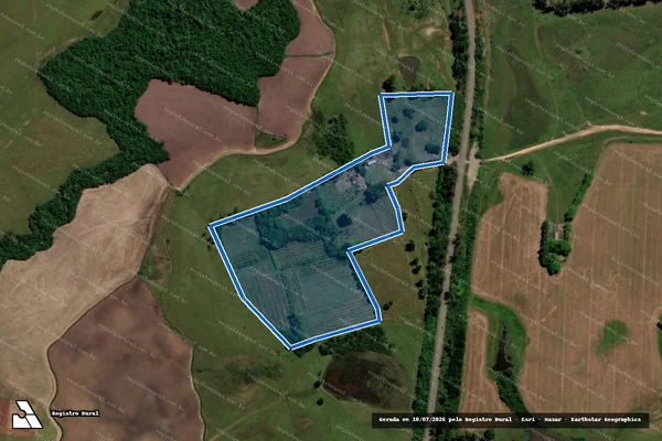 Imagem de satélite de AGROPASTORIL VISTA ALEGRE I - Sede em São Vicente do Sul - RS