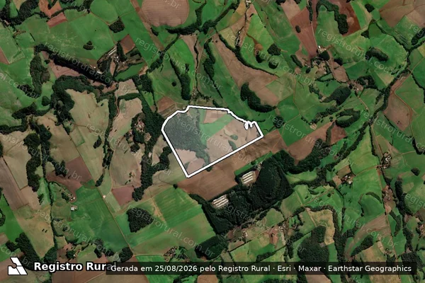 Imagem de satélite de Todero Sao Judas Sertao - Maior em Sertão - RS