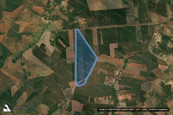 Imagem de satélite de Fazenda Ponte e Picão de Cima - Parte 1 em Curvelo - MG