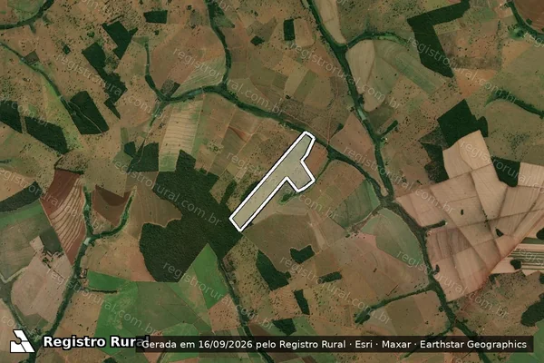 Imagem de satélite de FAZENDA TIJUCAL "ARIRANHA" - 70 em São Francisco de Sales - MG
