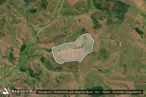 Imagem de satélite de Estância Primavera - Parcela 1 em Resplendor - MG