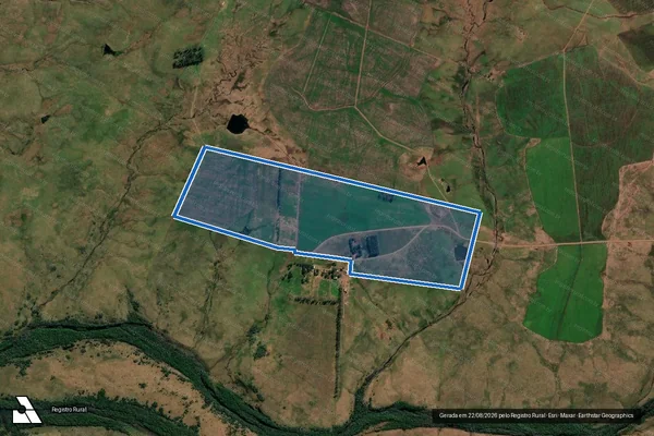 Imagem de satélite de Estância Santo Izidro - Gleba SI-8 em Uruguaiana - RS