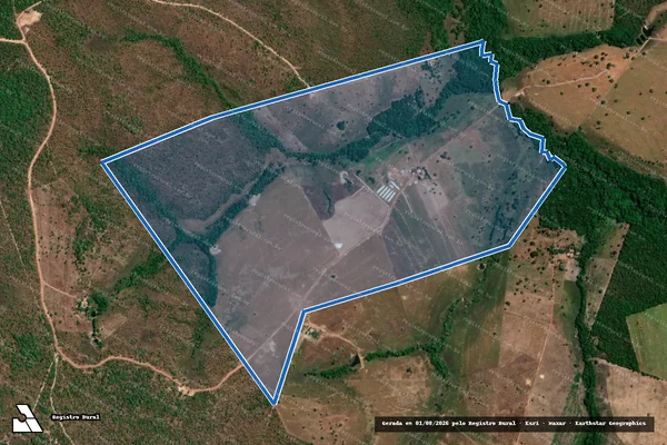 Imagem de satélite de FAZENDA FAZENDINHA em Abreulândia - TO