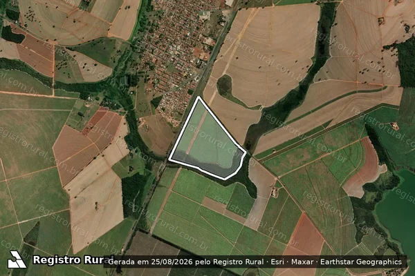 Imagem de satélite de FAZENDA VALE VERDE DA PRAINHA - FAZ. VALE VERDE DA PRAINHA em Ubarana - SP