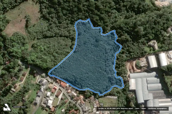 Imagem de satélite de Roca de Dentro - Matrícula 40989 em Colombo - PR
