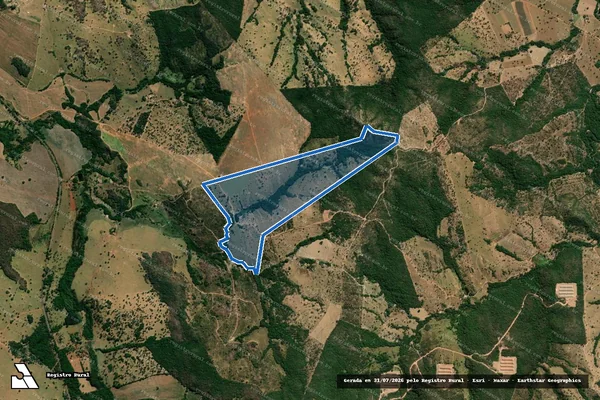 Imagem de satélite de FAZENDA PALMITAL - 001 em Urutaí - GO