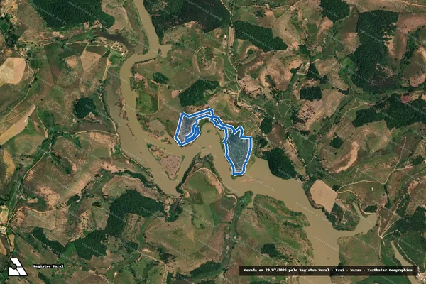 Imagem de satélite de Sítio Nossa Senhora Aparecida - Parte 4 em Laranjal - MG