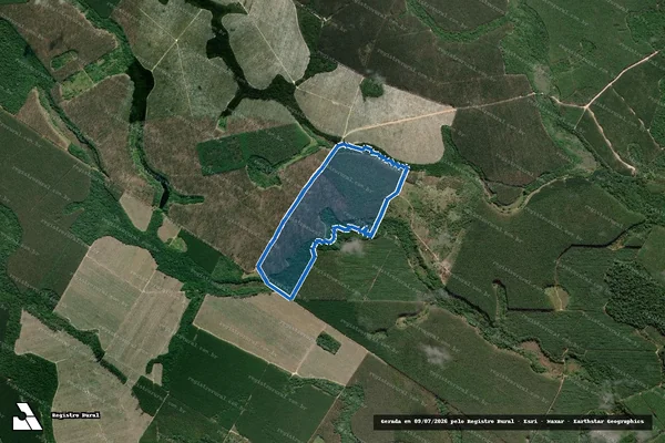Imagem de satélite de Fazenda Imburana, São Benedito, São Roque e Riacho Doce - Gleba Única em Mucuri - BA