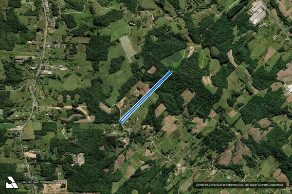 Imagem de satélite de TERRENO RURAL - Posse 5002133-80.2019.8.24.0078 em Urussanga - SC