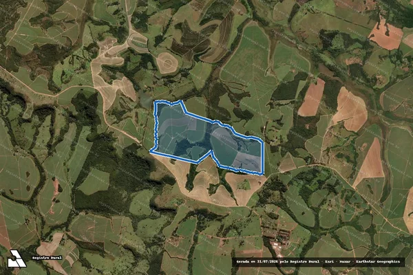 Imagem de satélite de FAZENDA SANTA CLARA - MATINHA - Matrícula 1.354 em Uberaba - MG