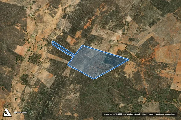 Imagem de satélite de SITIO CANTO ALEGRE - SITIO CANTO ALEGRE ? ÁREA 02 em Santa Filomena - PE