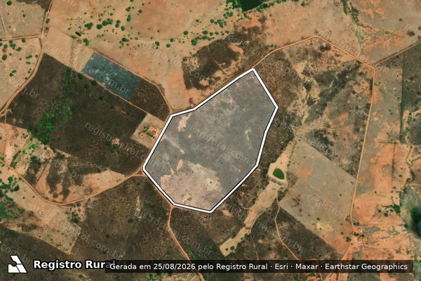 Imagem de satélite de SITIO ESPIRITO SANTO FAZENDA RIACHO DO CAIPORA - PARTE 01 em Santa Filomena - PE