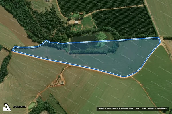 Imagem de satélite de Fazenda Chaparral - Gleba A em Itapeva - SP