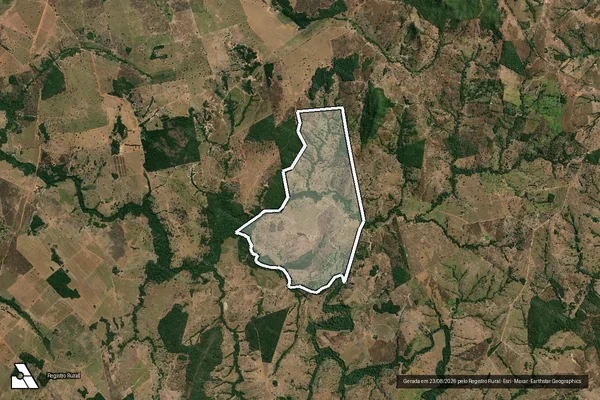 Imagem de satélite de FAZENDA VAI E VEM em Itapirapuã - GO