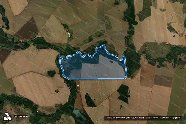Imagem de satélite de Fazenda Forquilha - PARCELA 01 em Acreúna - GO