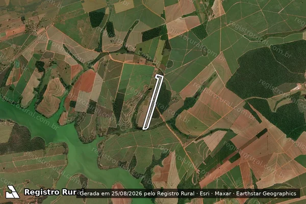 Imagem de satélite de SÍTIO SANTO ANTONIO - GLEBA 1 - Parcela 1 em Lins - SP