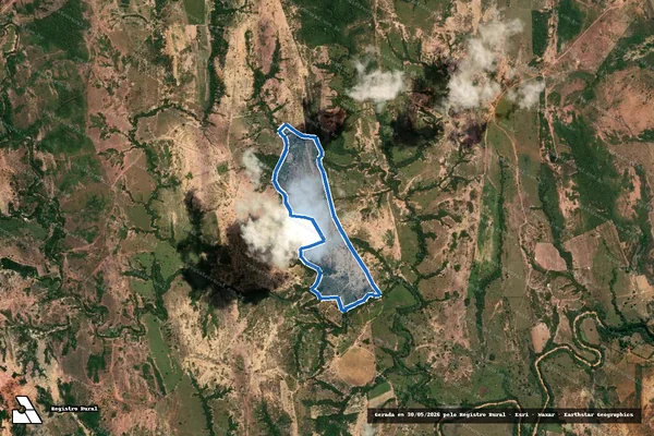 Imagem de satélite de FAZENDA SANTO ANTÔNIO DOS BARREIROS - 001 em Bonfinópolis de Minas - MG