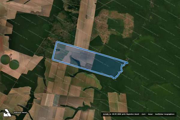 Imagem de satélite de FAZENDA NOSSA SENHORA APARECIDA - PARTE 1 em Nova Ubiratã - MT