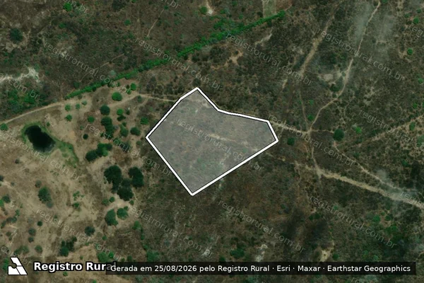 Imagem de satélite de FAZENDA VALE DO PARAÍSO - Parte 5 em Gravatá - PE