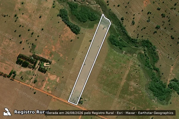 Imagem de satélite de Lotes 13 e 15 e Parte dos Lotes 17 19 e 21 da Quadra 28 - Lotes 13 e 15 e Parte dos Lotes 17 19 e 21 da Quadra 28 ? Desmembramento 01 em Jateí - MS