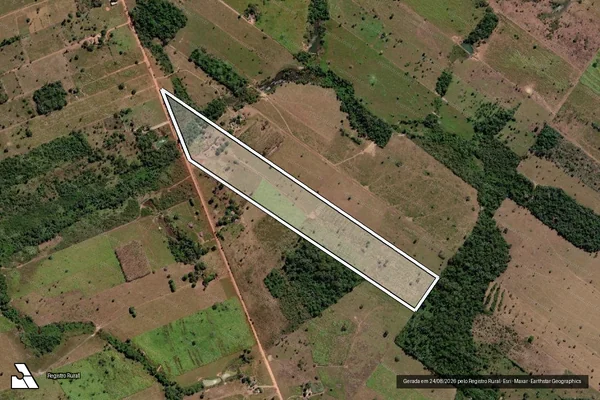 Imagem de satélite de Lote Rural 630 - Parcela 1 em Carlinda - MT