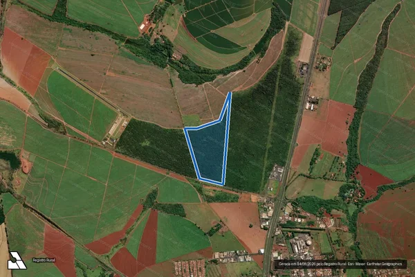 Imagem de satélite de Fazenda Palmitos Gleba C -  Desmembrada em Orlândia - SP