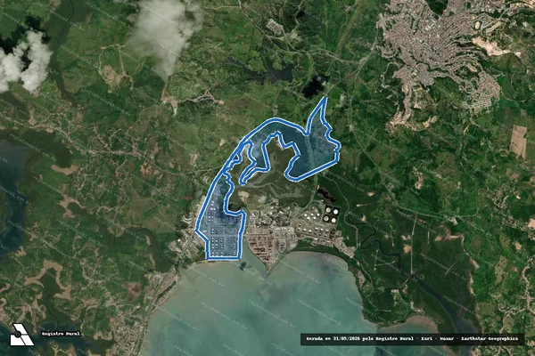 Imagem de satélite de FAZENDA USINA SÃO PAULO - FAZENDA USINA SÃO PAULO em São Francisco do Conde - BA