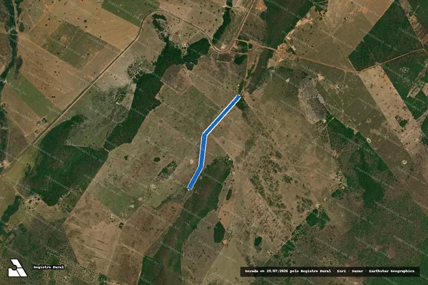Imagem de satélite de Estrada Muncipal de Acesso  - Parte 1 em Santo Antônio de Leverger - MT
