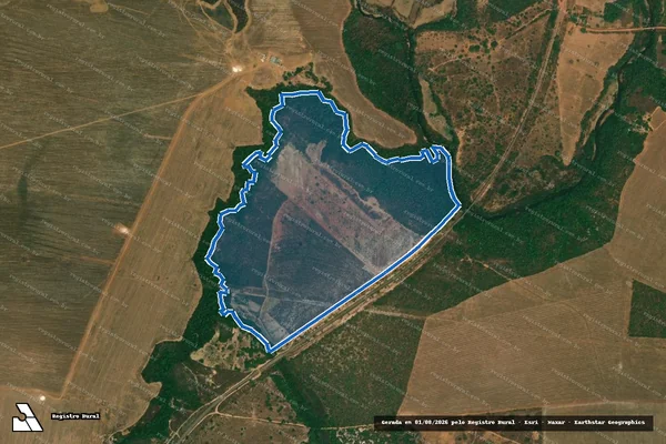 Imagem de satélite de LOTE Nº 4 DO LOTEAMENTO MEARIM FOLHA A em Miracema do Tocantins - TO