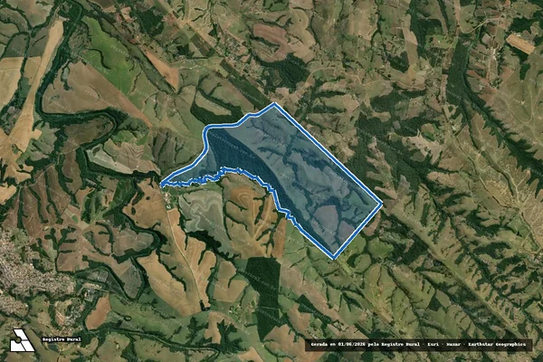 Imagem de satélite de Fazenda Carvãozinho / Parte 2 em Ibaiti - PR